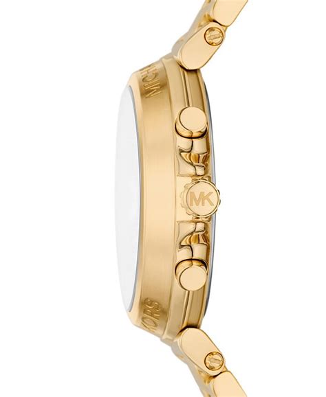 michael kors watch 5008|Michael Kors Women's Maren Chronograph Gold Leather Strap .